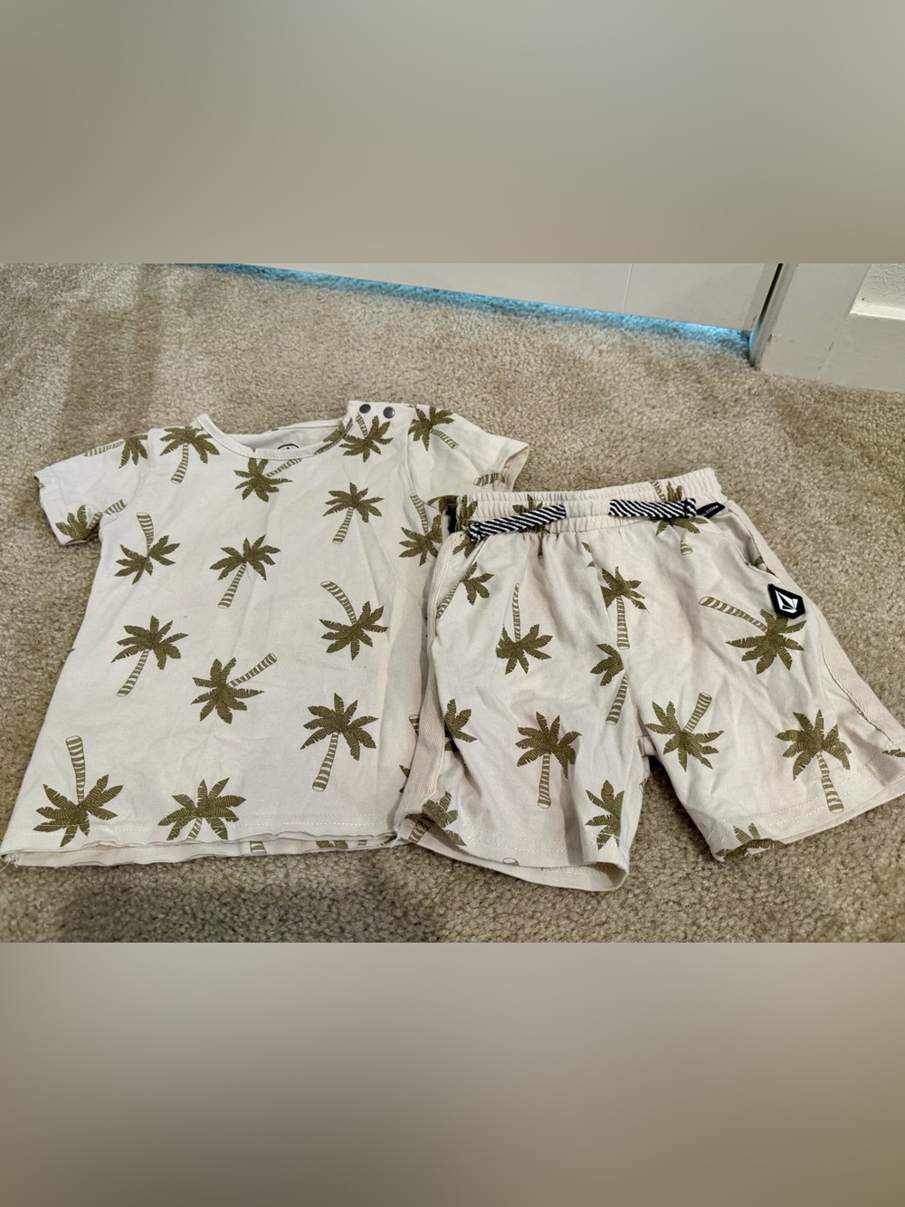 Volcom Toddler Cotton Shirt & Shorts Set